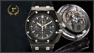 Обзор часов Audemars Piguet Royal Oak Offshore Chronograph корпус керамика  часовой ломбард Киева [upl. by Littell399]