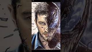 Fantastic eddiebrockvenom coffee art by Franek Art mcu art creative drawing yt shortvideo [upl. by Thay135]