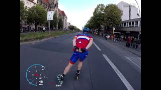 50ieth BMW Berlin Marathon Inline skating 28092024 Group D time 12934 Full race [upl. by Otrebmal]