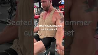 Seated NormalHammer Curl Superset [upl. by Yema]