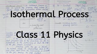 Isothermal Process  Chapter 11  Thermodynamics  Class 11 Physics [upl. by Raye]