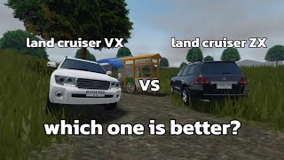 toyota land cruiser VX vs toyota land cruiser ZX review and comparison roblox cdid v16 [upl. by Ylesara]