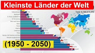 Kleinste Länder der Welt 1950  2050 Weltbevölkerung Zukunft [upl. by Ursel28]