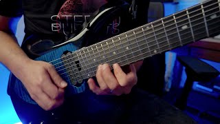 Unleashing the Fury Shredding Madness on the Music Man Majesty 8String Guitar progressivemetal [upl. by Lertsek]