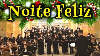 Noite Feliz com letra  Música de Natal [upl. by Nordine482]