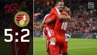 Die quotNatiquot bleibt weiter ungeschlagen Schweiz  Ungarn 52  Highlights  WMQuali  DAZN [upl. by Euqram151]