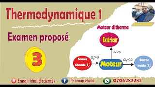 Examen proposé 3 thermodynamique [upl. by Ioj912]