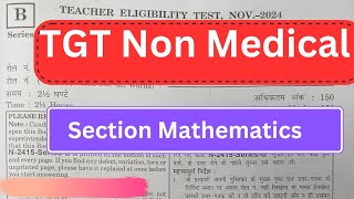 TET Non Medical answer key section Mathematics [upl. by Shanta996]