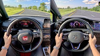 2024 Volkswagen Golf R vs Honda Civic Type R  POV Comparison [upl. by Janus985]