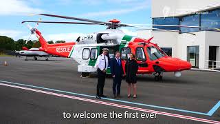 Helicopter in New Coast Guard Fleet Arrives at Weston Airport [upl. by Juanne88]