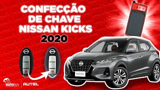 CONFECÇÃO DE CHAVE NISSAN KICKS 2020 COM A KM100  PARA CÓPIA DE LÂMINA USAMOS A DOLPHIN  AUTOKEY [upl. by Longley]