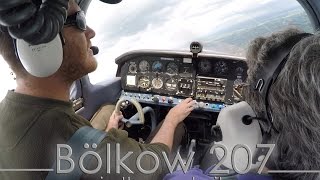 Bolkow 207 from the cockpit [upl. by Server]