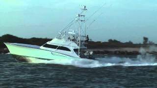 Sport Fishing Boat Running Hard [upl. by Aistek224]