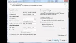 How to setup Email in Outlook 2010 [upl. by Chaim843]