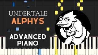 Alphys Advanced Piano Tutorial  Undertale [upl. by Hayotal]