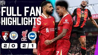 City FLOPPED Liverpool GO TOP Bournemouth 21 Man City Highlights  Liverpool 21 Brighton [upl. by Feodora]