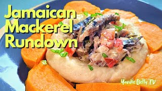 HOW TO MAKE JAMAICAN MACKEREL RUNDOWN RUNDUNG [upl. by Damita]