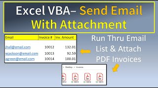 Excel VBA Send Emails With Attachments [upl. by Marinelli469]