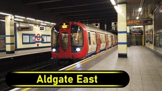 Tube Station Aldgate East  London 🇬🇧  Walkthrough 🚶 [upl. by Anirac]