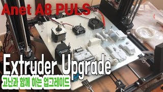 Anet A8 PLUS Extruder Upgrade bmg e3d V6 업그레이드 [upl. by Oringa]