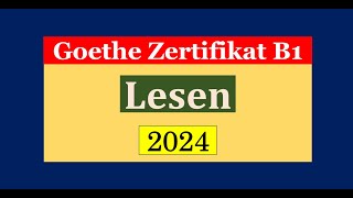 Goethe Zertifikat B1 Lesen Modelltest mit Antworten am Ende  Vid  219 [upl. by Lyrred]