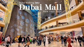 Dubai Mall New Year 2024 Decorations  Dubai Travel Guide 4K HDR [upl. by Michaud70]