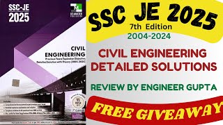 SSC JE CIVIL ENGINEEING BY IES MASTER  NEW EDITION  DETAIL REVIEW BY ENGINEER GUPTA sscje [upl. by Yllier167]