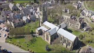 Aerial film of Tideswell and Litton in Derbyshire [upl. by Russom936]