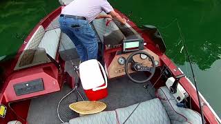 Bass Fishing Philpott Reservoir Henry County Virginia oldhippie friends fishing scenery [upl. by Tierell]