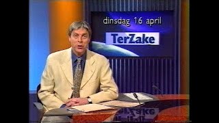 BRTN TV2 Kijk Uit amp continuity  intro Ter Zake Alain Coninx 16 april 1996 [upl. by Clayborn]