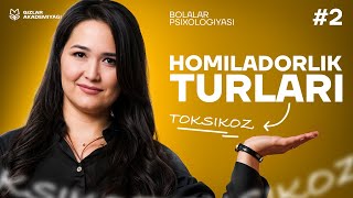 Homiladorlik davri bosqichlari  Bolalar psixologiyasi kursi 2DARS [upl. by Anhcar]