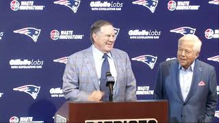 Day of gratitude and celebration Bill Belichick steps down as Patriots head coach after 24 years [upl. by Ydasahc]