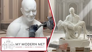 Incredibly Realistic Marble Sculptures by Jago  Jacopo Cardillo [upl. by Mcnamee]