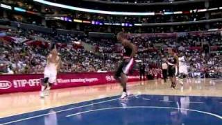 Blake Griffin debut in nba with a brutal one hand alley oop dunk vs Portland Trail Blazers [upl. by Oivaf]