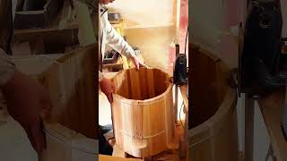 Manufacturing process of the wooden rice cooker [upl. by Haissi103]