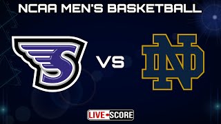 Stonehill Skyhawks vs Notre Dame Fighting Irish  NCAA Mens Basketball Live Scoreboard [upl. by Dahraf879]