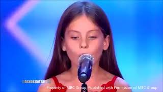 WINNER Emanne Beasha Arabs Got Talent 2017 [upl. by Ytak]