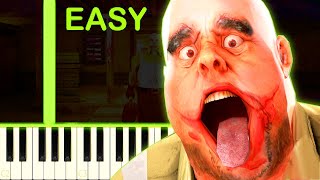 MR MEAT THEME  EASY Piano Tutorial [upl. by Wilfreda50]