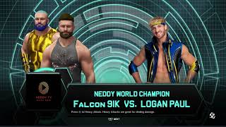 Falcon 91K takes out “Mr Prime” Logan Paul [upl. by Qerat]