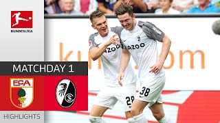 FC Augsburg  SC Freiburg 04  Highlights  Matchday 1 – Bundesliga 202223 [upl. by Farro]