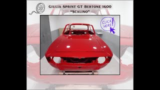 Restauration carrosserie ALFA ROMEO Giulia Sprint GT 1600 quotScalinoquot [upl. by Enyallij]