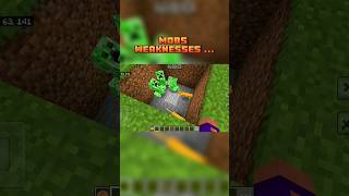 Minecraft mobs Weaknesses 😄 [upl. by Lertram]