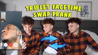 Triplet Swap Facetime Prank on Our Siblings [upl. by Laverna455]