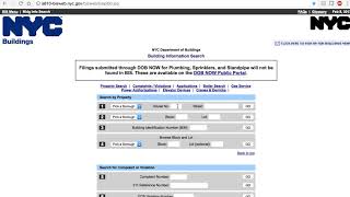 How to Look up a Department of Building Violation DOB in New York City [upl. by Akiemaj]