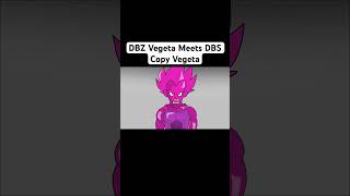 DBZ Vegeta Meets DBS Copy Vegeta shorts dragonball vegeta [upl. by Rebmac710]