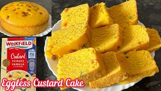 Weikfield Custard Powder Recipe  Custard Cake Recipe  Weikfield Custard Powder Cake Recipe [upl. by Nosinned]