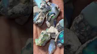 Green base opal from Ethiopia [upl. by Southard56]