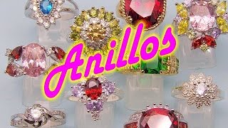 Gemas Anillos con Piedras Precisosas rubíes esmeraldas zafiros circonios [upl. by Munt933]