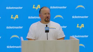 Greg Roman On Training Camp amp Offense  LA Chargers [upl. by Ecnerual]