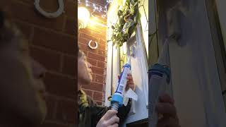 Broken interphone cap fixed by sealant caulkinggun diy [upl. by Hagood]